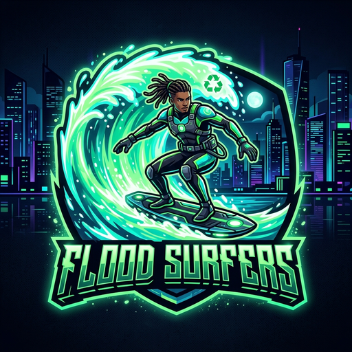 Flood Surfer Logo